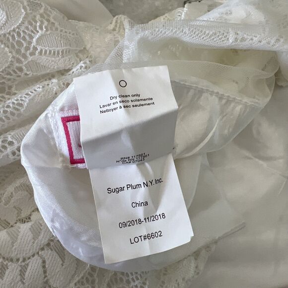 Sugar Plum WHITE COMMUNION,FLOWER GIRL Easter Dress Satin Lace Tulle Size 8 - Picture 13 of 13